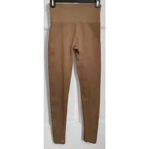 SET ACTIVE Leggings Tan Beige Sand Sculptflex Stretch Workout High Rise Waist S